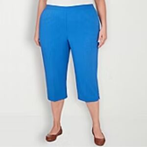 Lane Bryant Allie Aqua Teal Stretch Cropped Pants Size 22